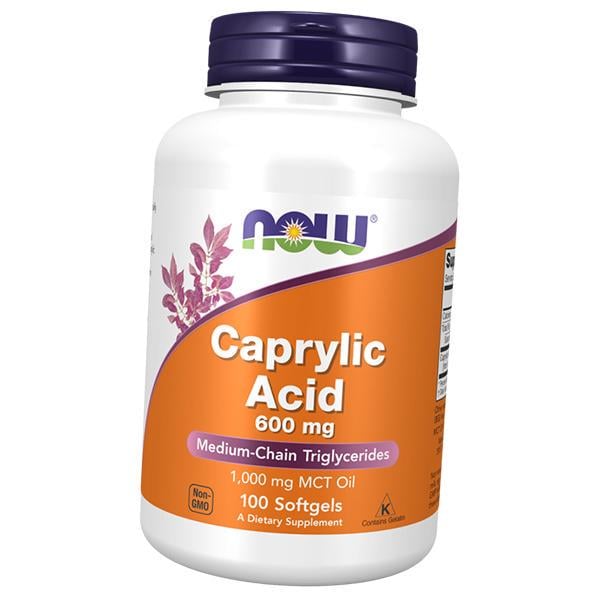 Кислота каприловая caprylic acid 600 для пищеварительной системы 100 гел. капс. (69128028)
