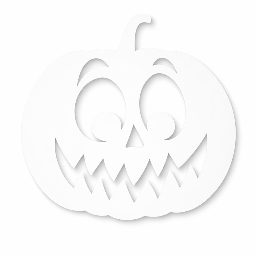 Трафарет Гарбуз для свята 20x16 см Сірий (16605/2)