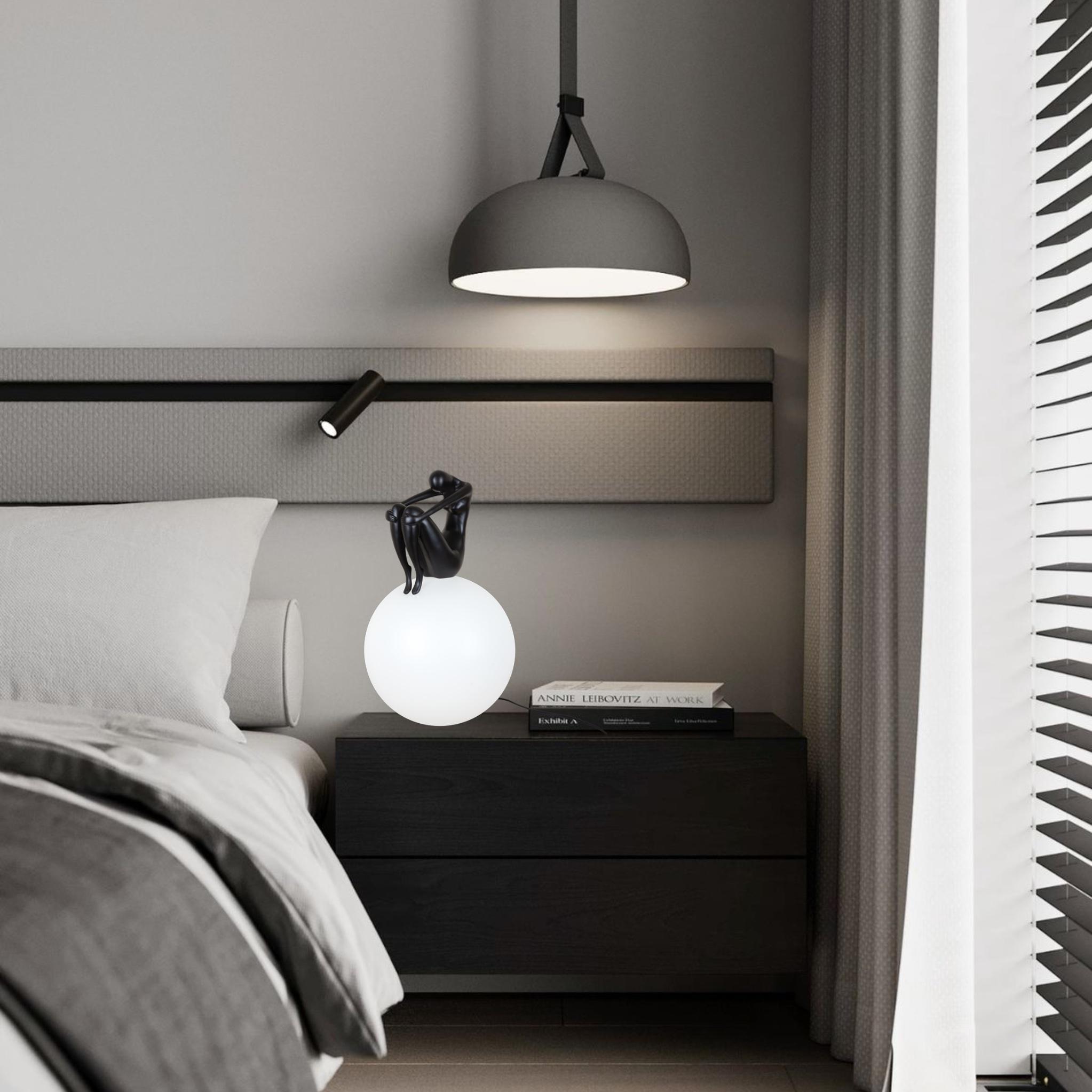 Настільна лампа 999-002 Куля Lady 30 см Black (999-002 BK) - фото 2