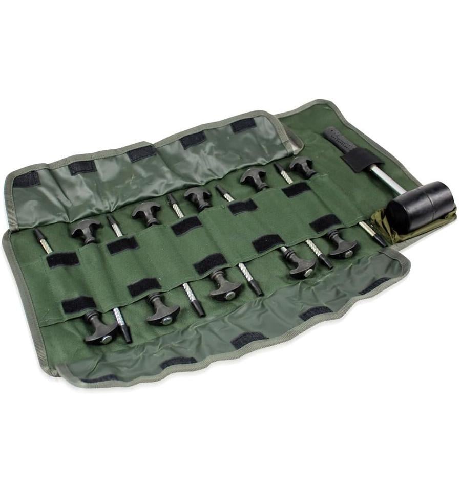 Колки для шатра с молотком World4Carp Tent Peg Set/Hammer 21,5 см 10 шт. (w4039)