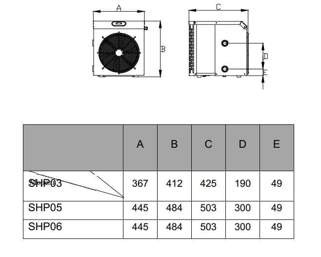 Тепловой насос Fairland SHP06 12-25 м.куб 7 кВт для каркасных бассейнов 32/38 мм - фото 7 Тепловой насос Fairland SHP06 12-25 м.куб 7 кВт для каркасных бассейнов 32/38 мм - фото 7