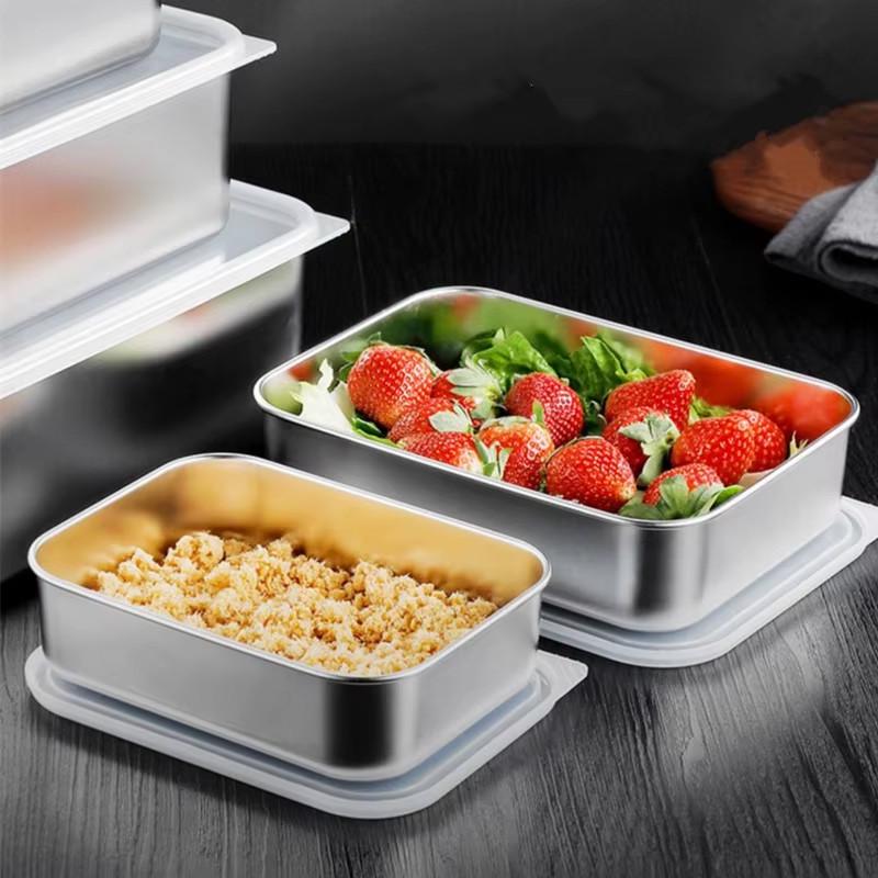 Контейнер пищевой из нержавеющей стали с крышкой 1,9 литра - фото 5