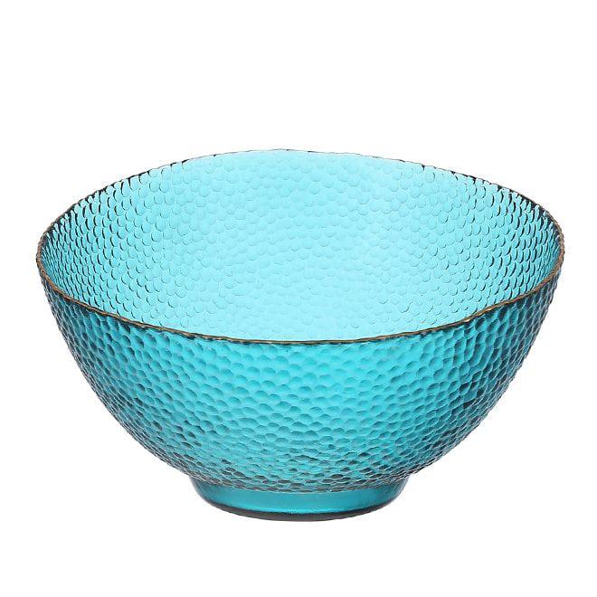 Салатник стеклянный Flora Bauble 22 см Изумрудный (28413)