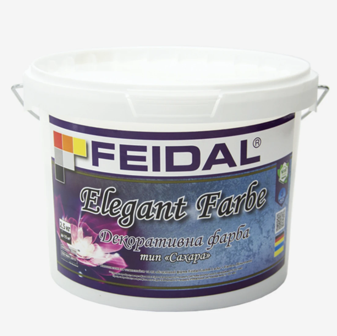 Краска декоративная Feidal Elegant Farbe 2,5 кг Белый (1886454871)