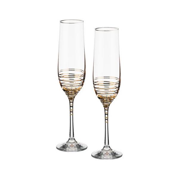 Набор бокалов для шампанского Bohemia Spiral 40729/M8441/190 190 мл 2 шт.