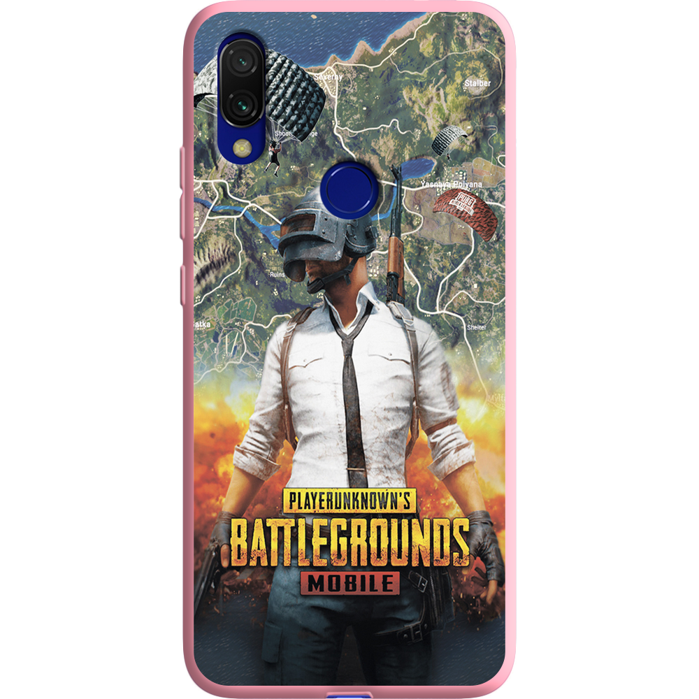 Чехол Boxface Xiaomi Redmi 7 PUBG Mobile Розовый силикон (36506-up2309-37062)