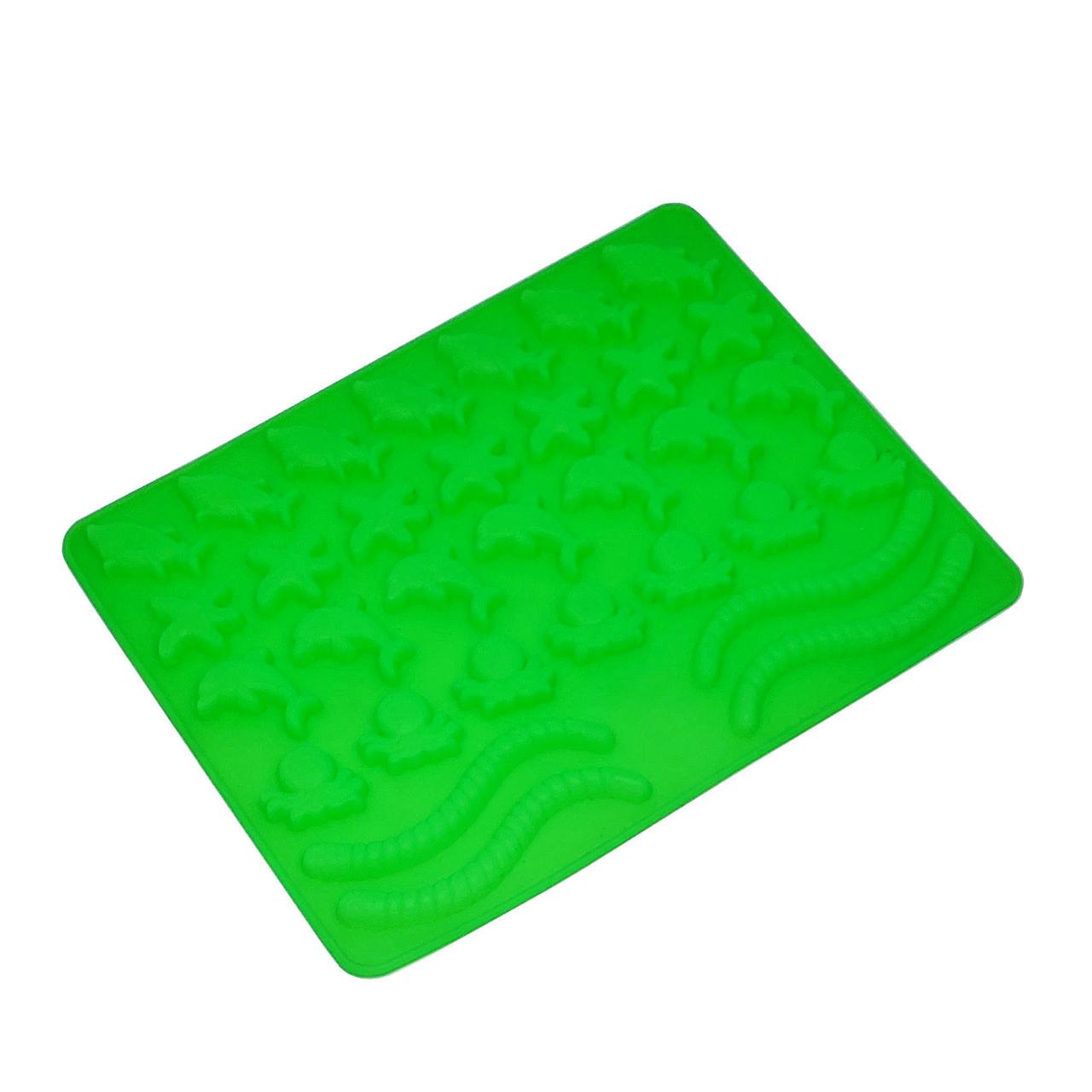 Форма силіконова для желейних цукерок MagicKitchen Червячки №630 (201728) - фото 2