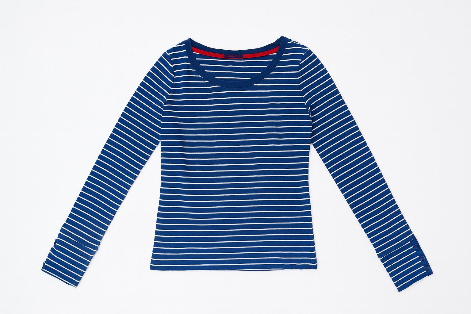 Лонгслив LT437A-2PK Полоски р. 40 Синий