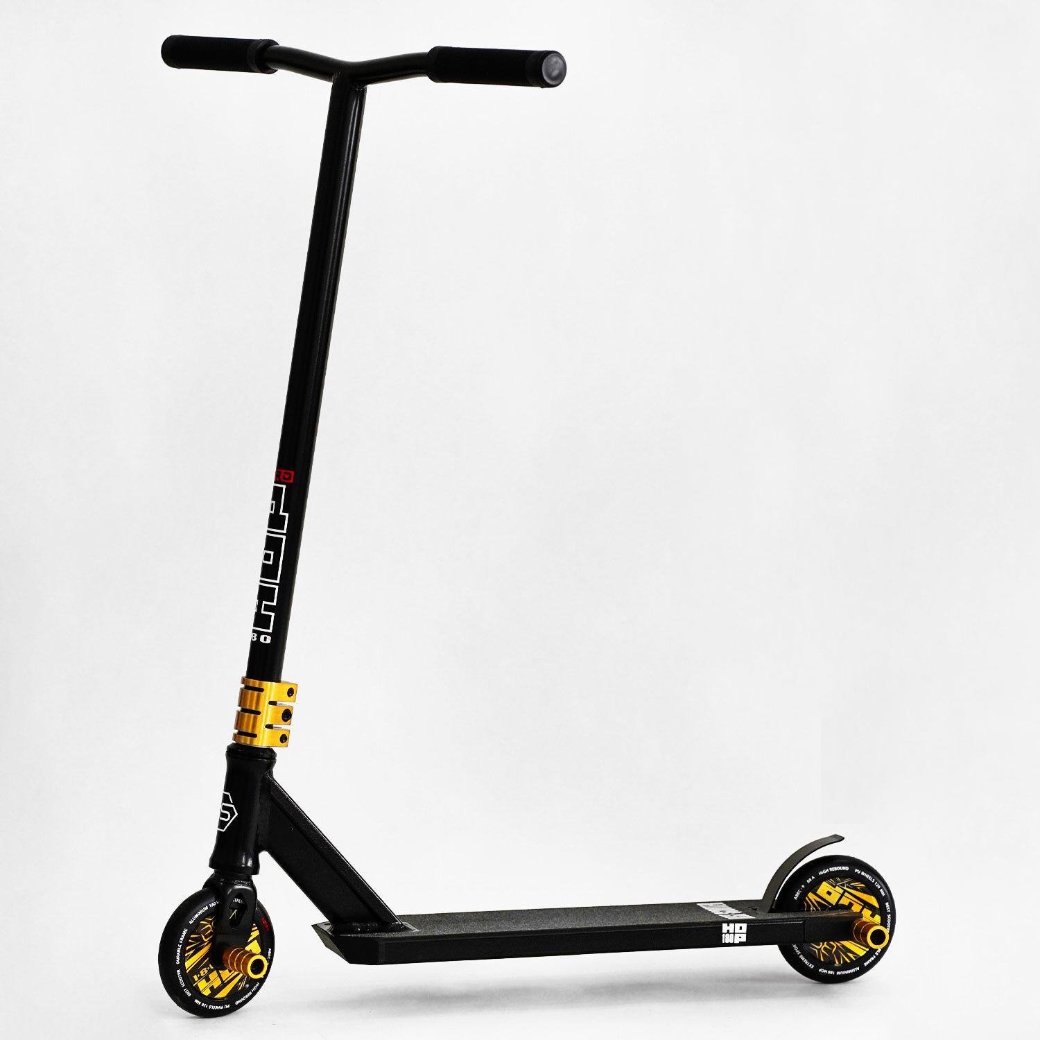 Самокат трюковый Best Scooter Hop Pro Hic-система пеги алюминиевый диск/дека колеса PU Black (115638)