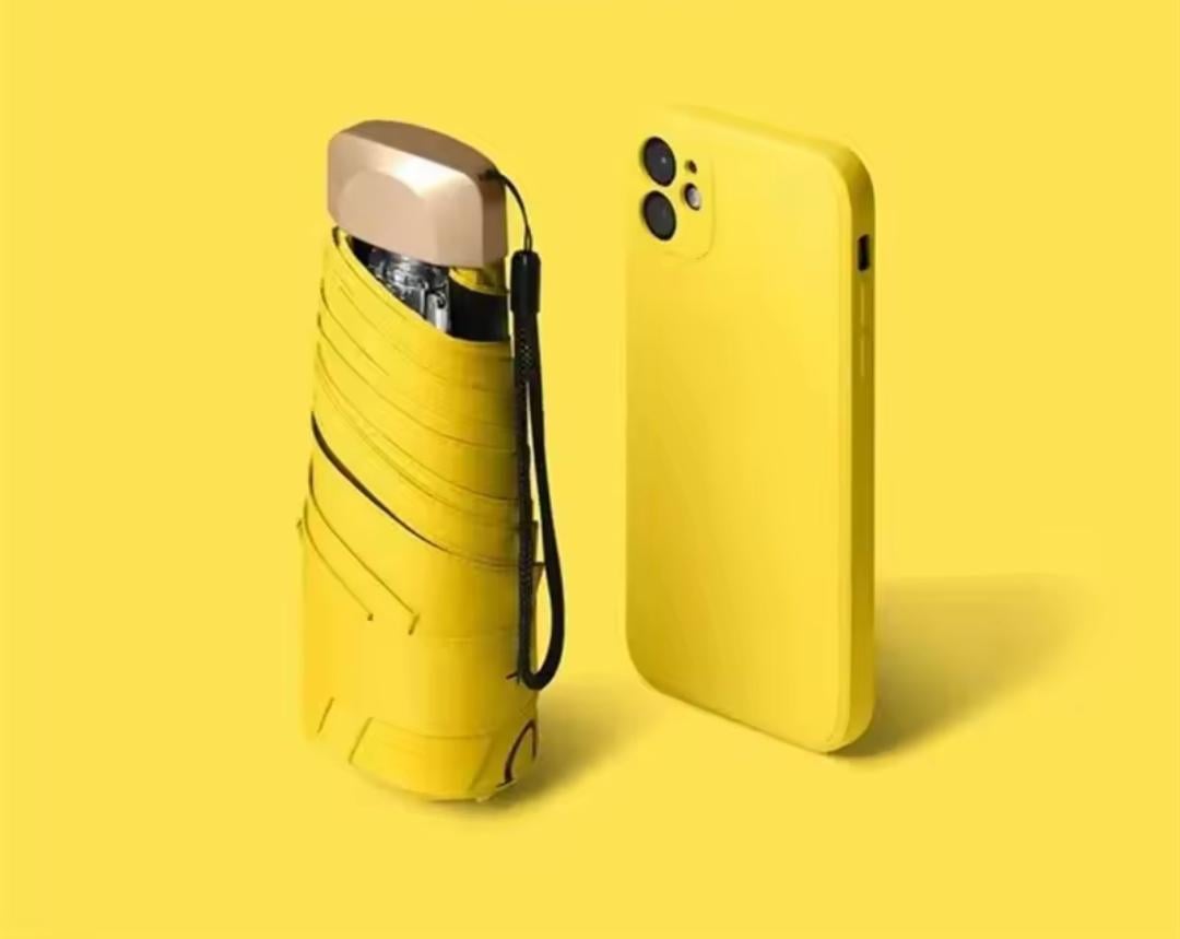 Парасолька міні кишенькова Жовтий - фото 4 Парасолька міні кишенькова Жовтий - фото 4