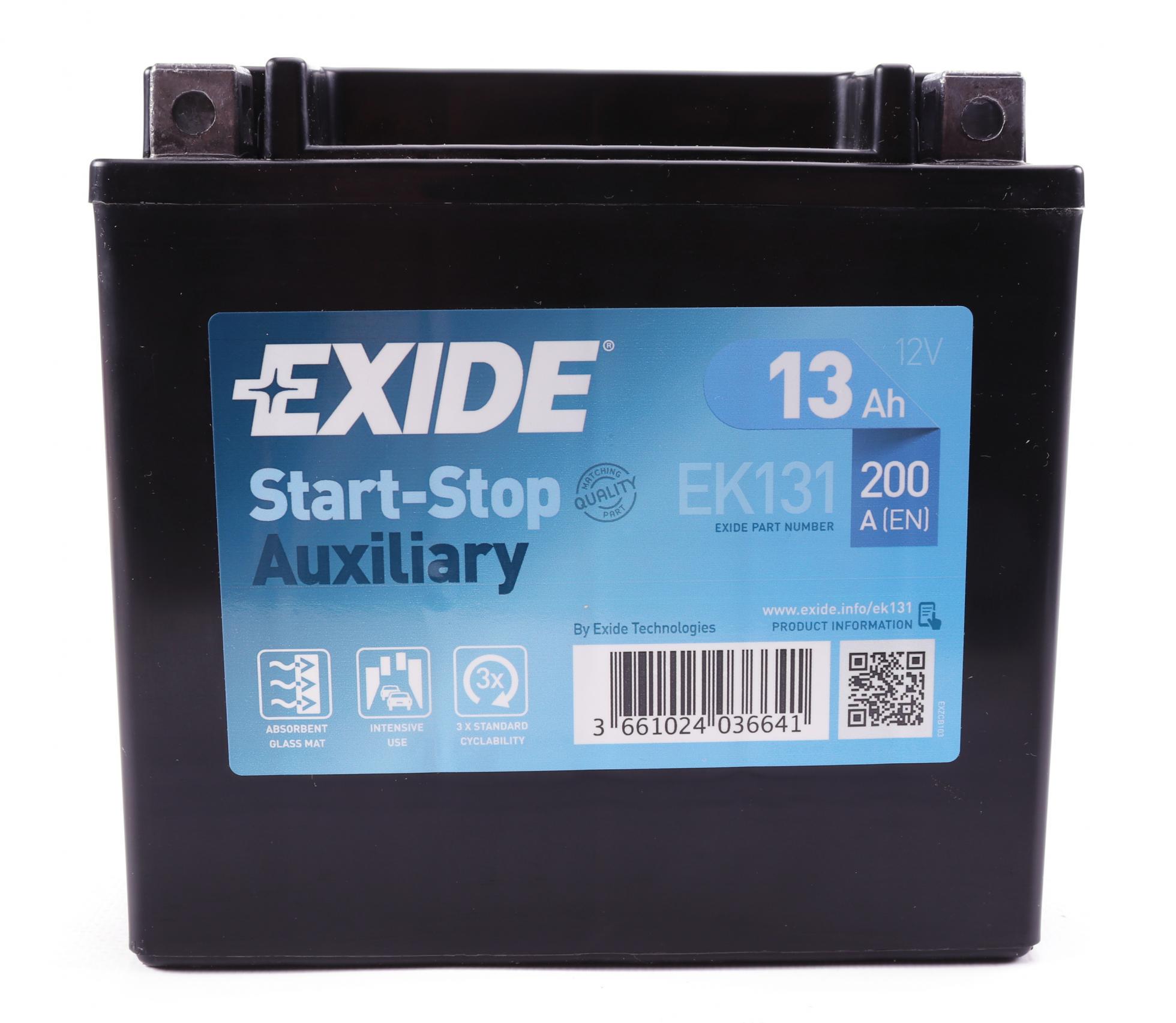 Аккумулятор EXIDE AGM AUXILIARY EN200 13 Ah-12 V 150х90х145 мм (EK131)