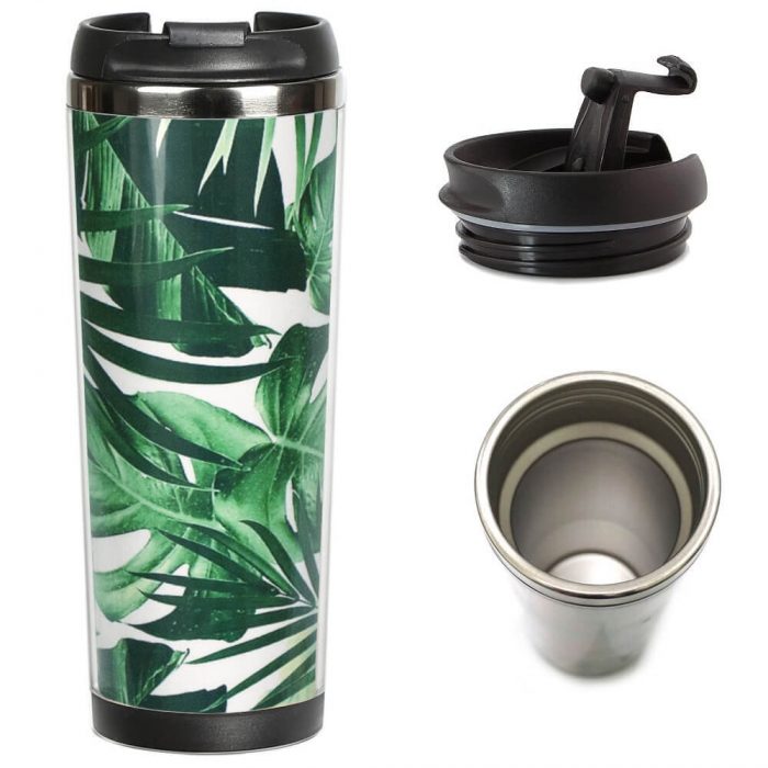 Термокружка ZIZ Листья 380 мл (21074)