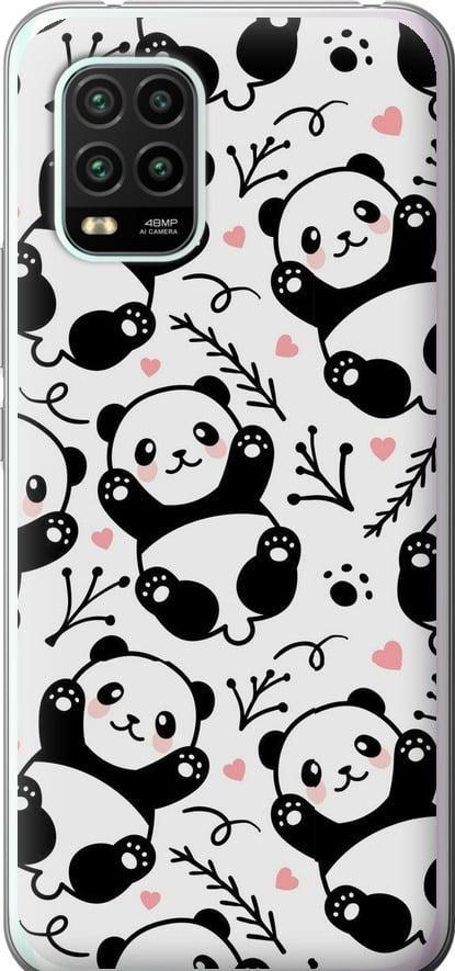 Чехол на Xiaomi Mi 10 Lite Панды (4318u-1924-42517)