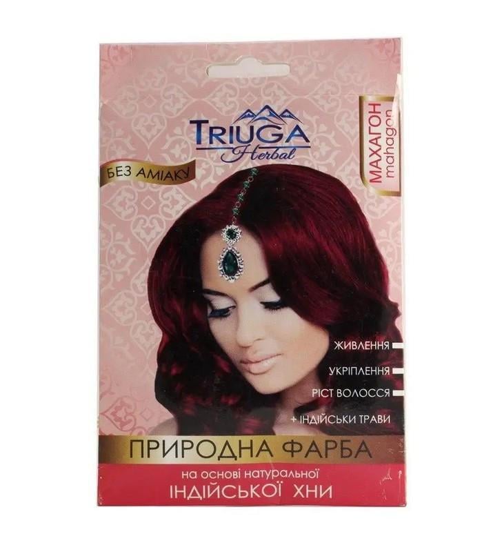 Фарба для волосся на основі хни Махагон 25 г 4175