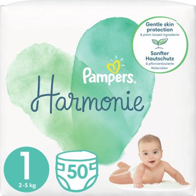 Підгузок Pampers Harmonie Newborn р. 1 2-5 кг 50 шт. (8006540156513)