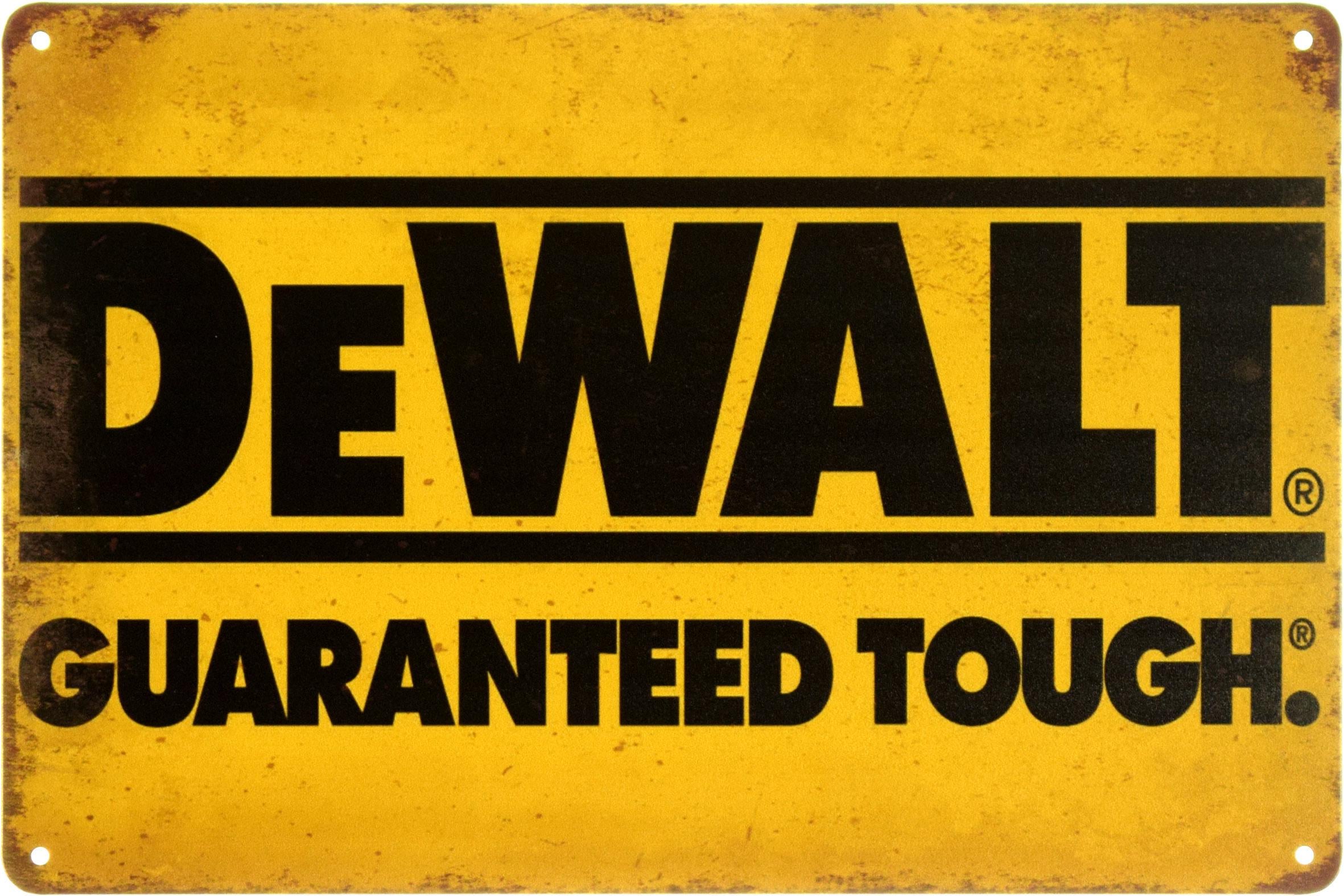 Табличка металлическая "Guaranteed Tough" 20x30 см (ms-104065)