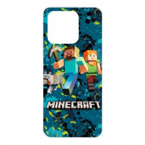 Чехол для Xiaomi Redmi 10c Minecraft Steve Alex And Dog