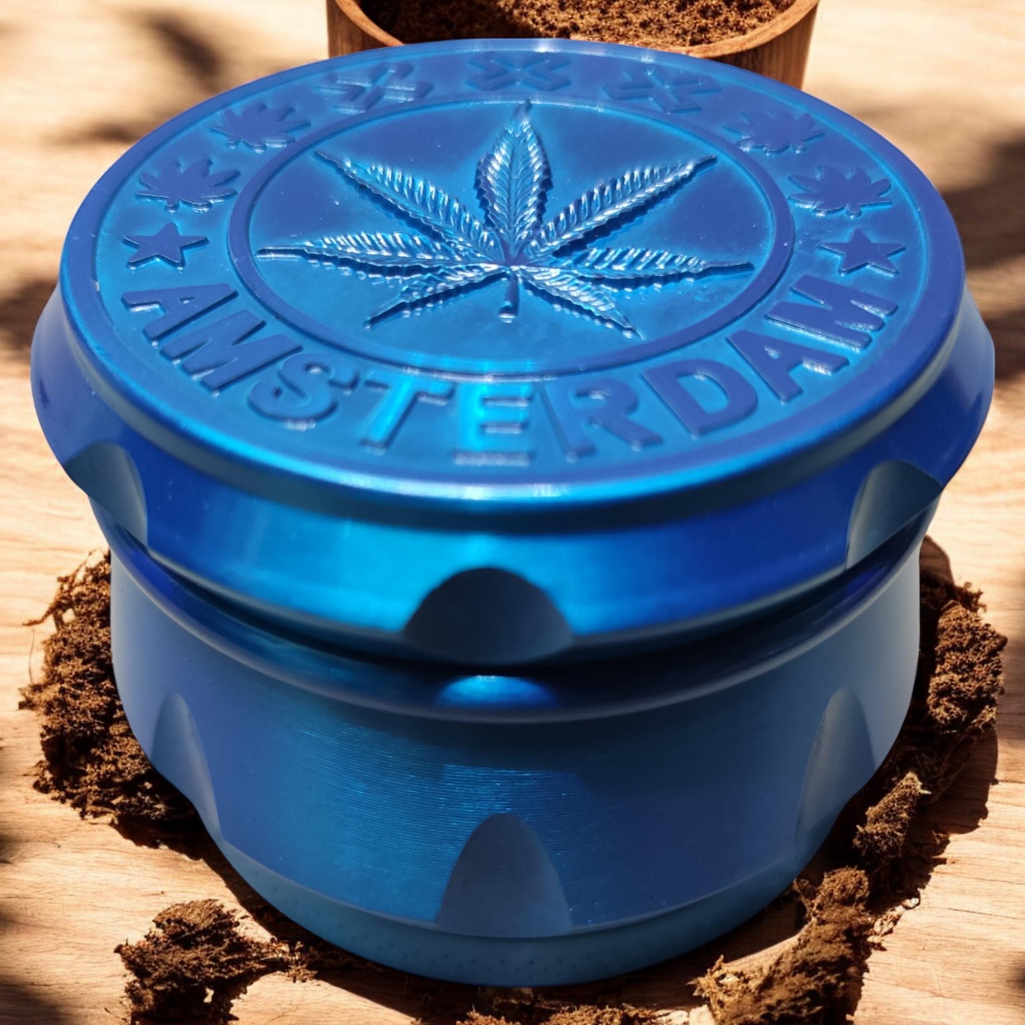 Гриндер для измельчения табака D&K Grinder Cannabis Blue