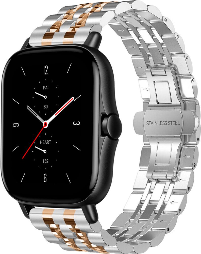 Браслет металлический Spinye Line для Amazfit GTS 2e Silver Rose (29037-68)