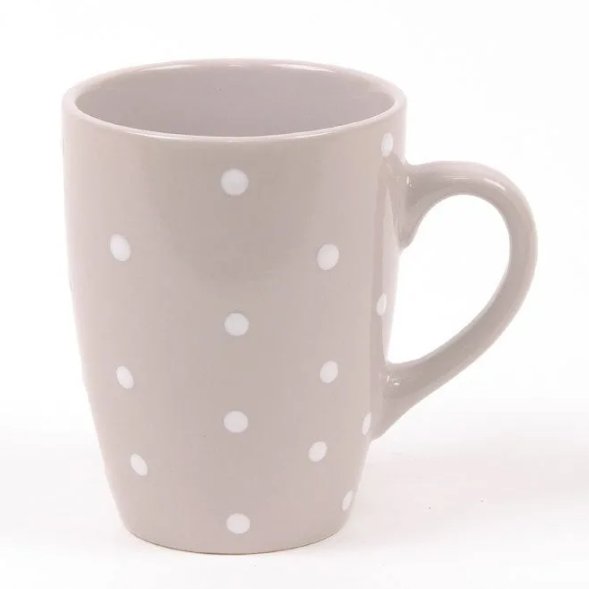 Чашка керамическая Flora в горошек 0,33 л (28417)