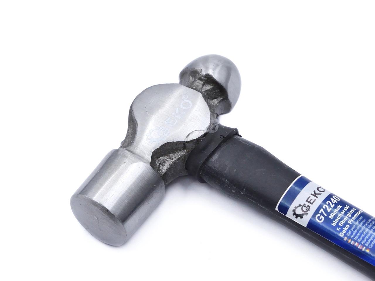 Молоток бляхара GeKo premium з ручкою зі скловолокна покритого TPR 225 г (G72240) - фото 2 Молоток бляхара GeKo premium з ручкою зі скловолокна покритого TPR 225 г (G72240) - фото 2