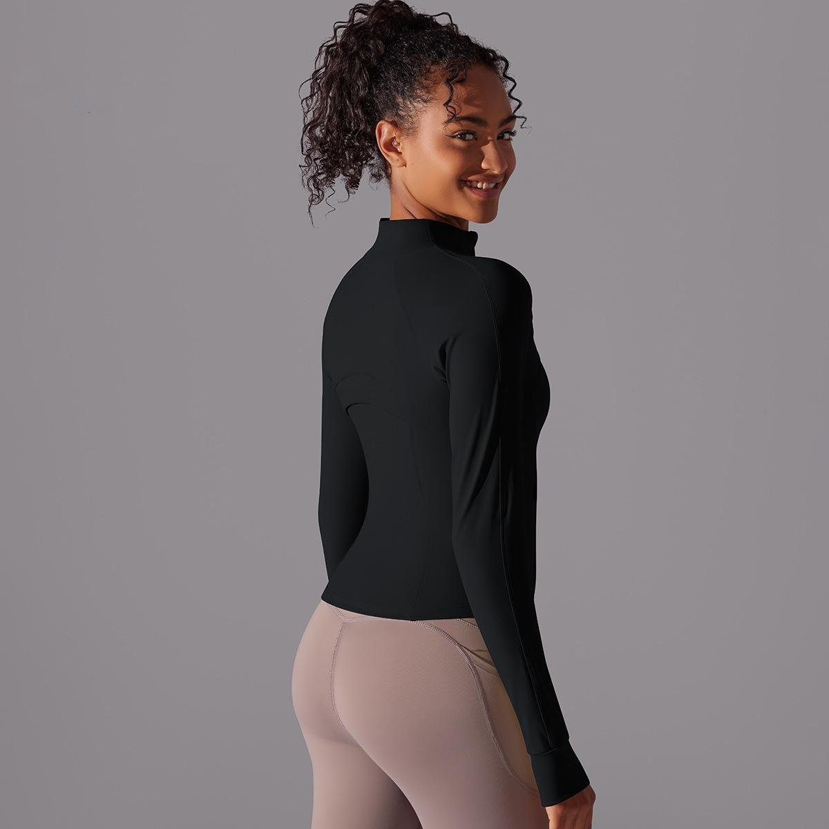 Кофта спортивна для фітнесу та йоги OSPORT M Чорний (os-0009-1) - фото 5