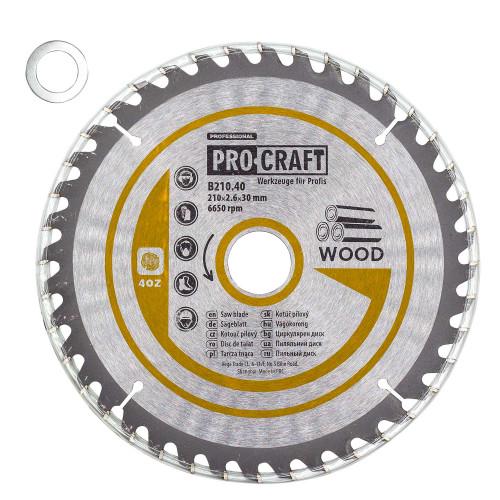 Диск пиляльний Procraft B210.40 40T по дереву (1938905845)