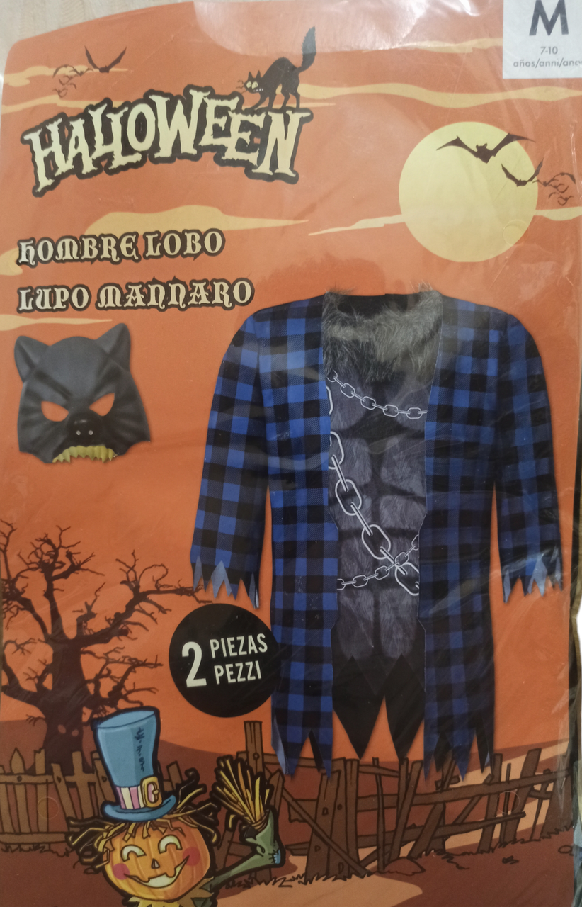 Карнавальний костюм дитячий Перевертня на хелловін для дітей 7-10 років 122-140 М Синій (L0163) - фото 4