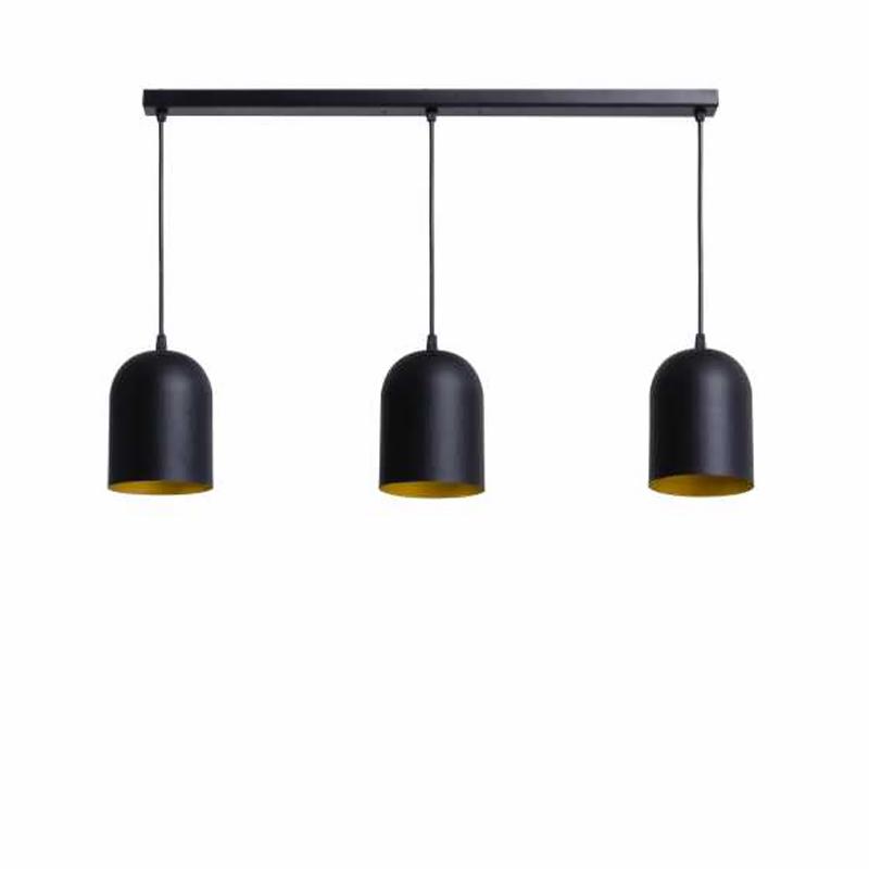 Люстра подвесная лофт Atmolight Lille BlackM/Gold C120-660-3/1580 на три лампы Черный/Золото Люстра подвесная лофт Atmolight Lille BlackM/Gold C120-660-3/1580 на три лампы Черный/Золото