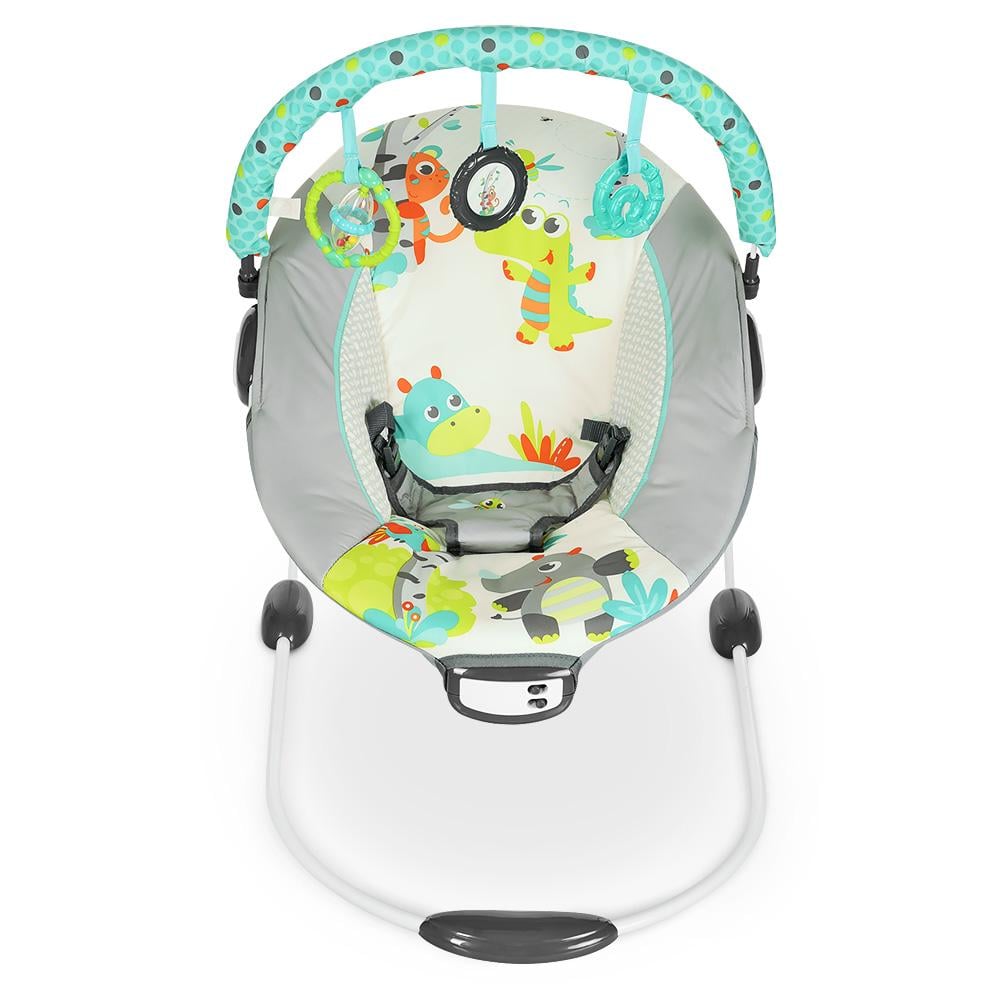 Шезлонг-качалка Bambi Серо-зеленый (6313) Шезлонг-качалка Bambi Серо-зеленый (6313)