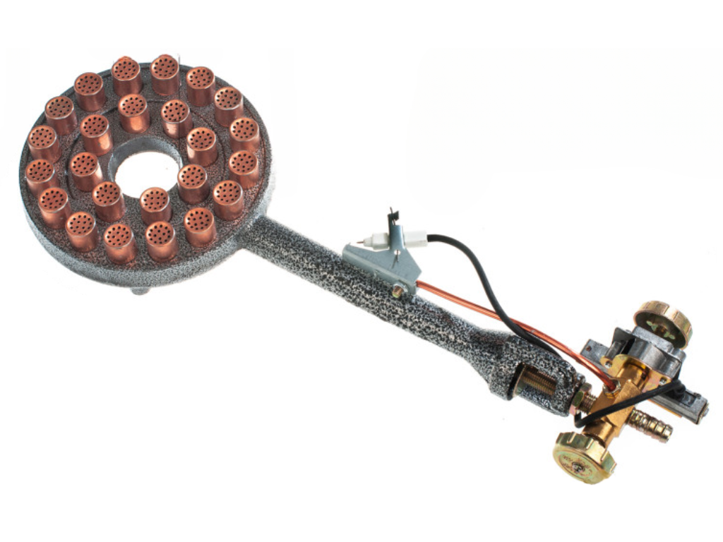 Газовая форсунка OZKAN 15 кВт универсальный с пьезоподжигом для баллона Черный (12038js)