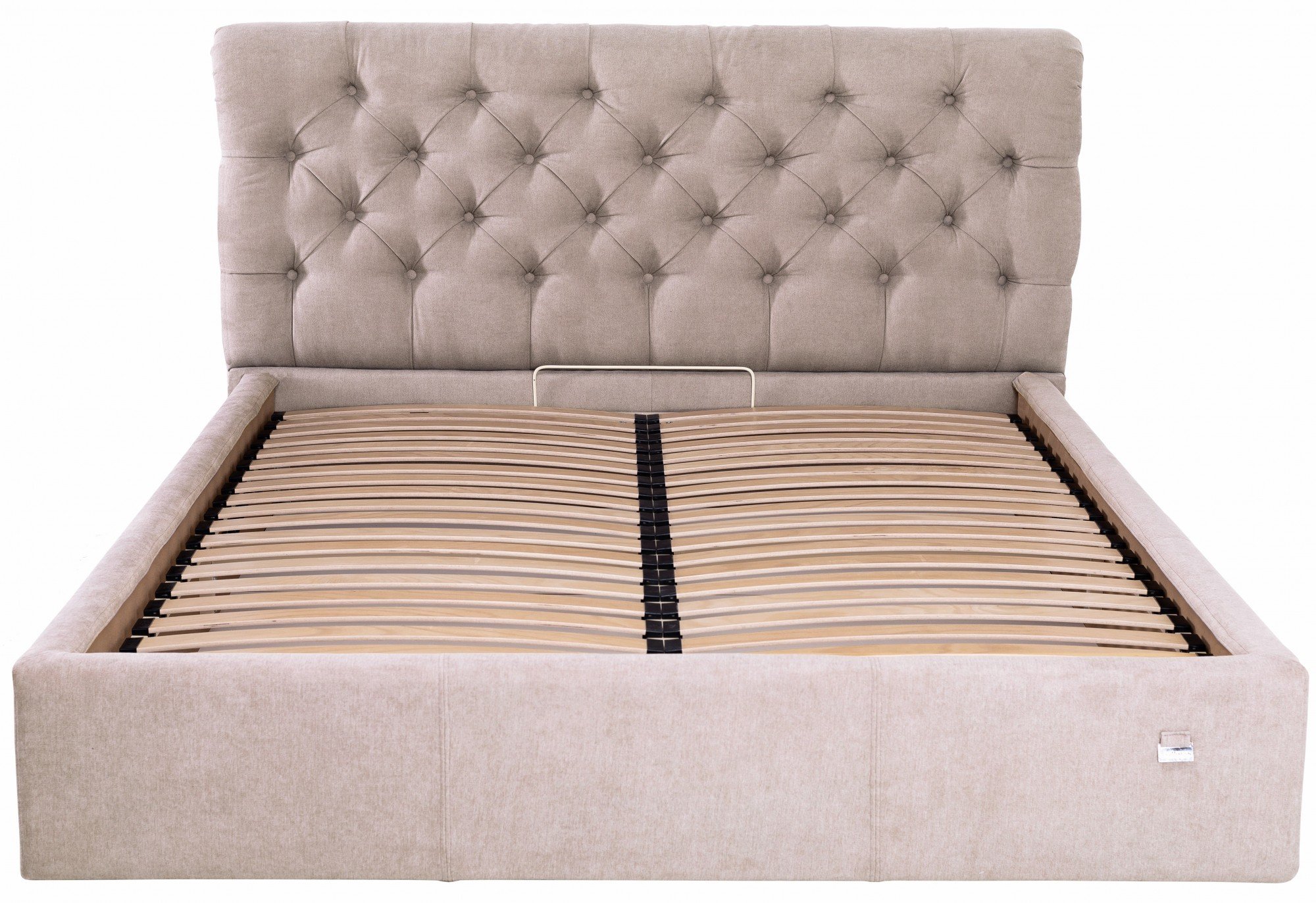 Кровать Richman Лондон VIP Мисти Mocco с дополнительной металлической цельносварной рамой 140х200 см Серый (rich04354)