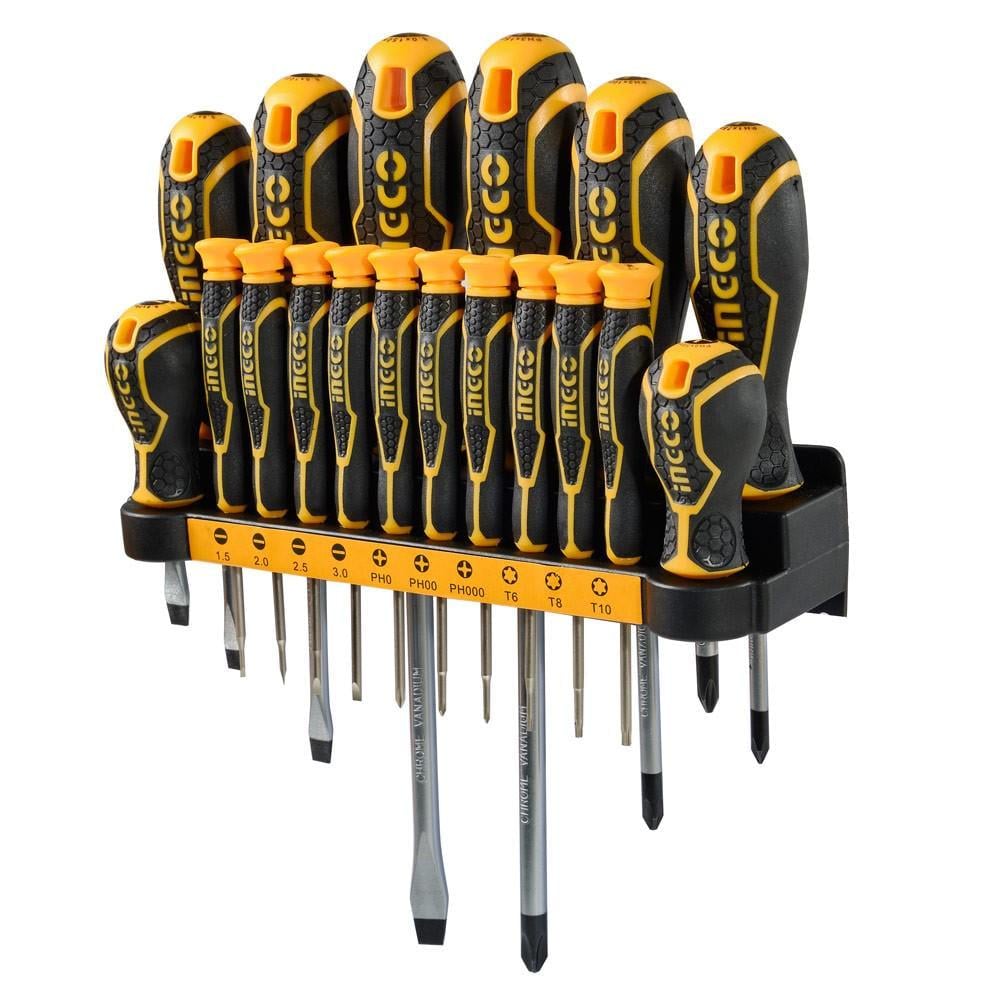 Набор отверток INGCO INDUSTRIAL 18 шт. (HKSD1828)