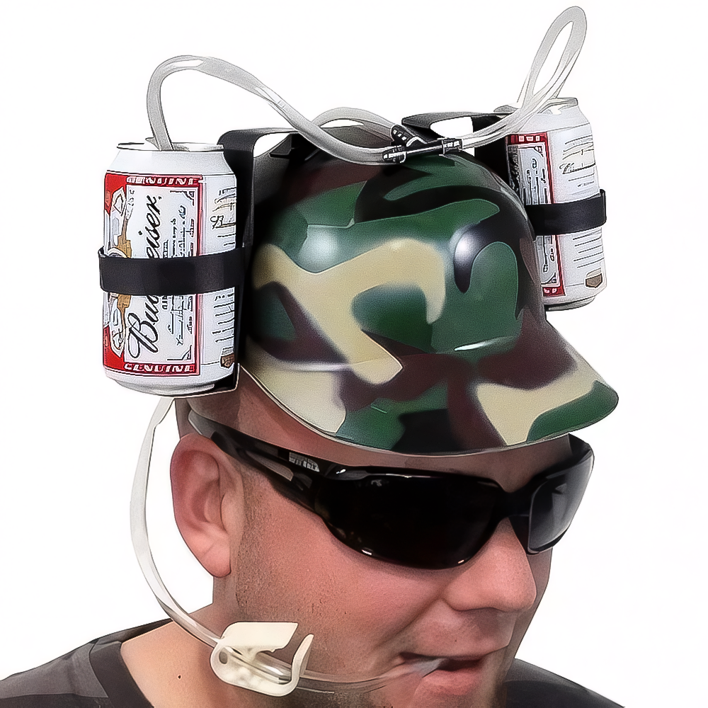 Каска для пива с трубочками и подставками под банки 27x18x12 см Камуфляж - фото 4 Каска для пива с трубочками и подставками под банки 27x18x12 см Камуфляж - фото 4