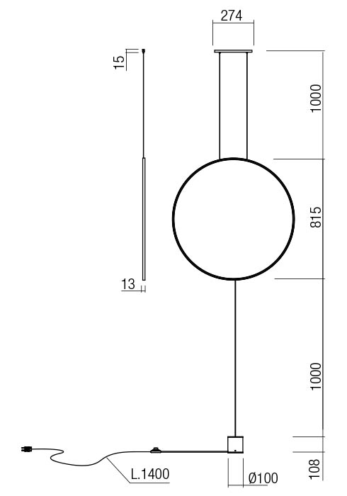 Люстра-торшер Redo Slick Su/Lamp Rd Led 28 W 3000K Gd 4.1.2 (01-2198) - фото 2 Люстра-торшер Redo Slick Su/Lamp Rd Led 28 W 3000K Gd 4.1.2 (01-2198) - фото 2