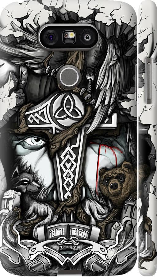 Чехол на LG G5 H860 Тату Викинг (4098m-348-42517)