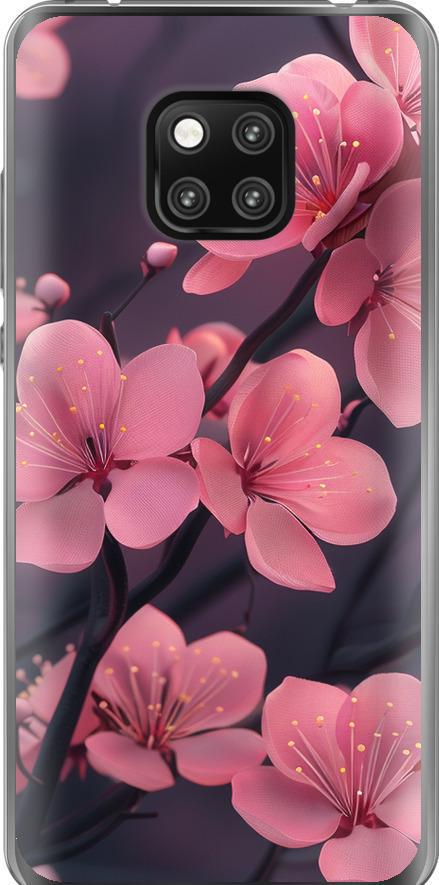 Чехол на Huawei Mate 20 Pro Пурпурная сакура (6075t-1567-42517)