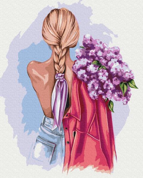 Картина за номерами Brushme Ніжний букет 40х50 см у термопакеті (BS53281)