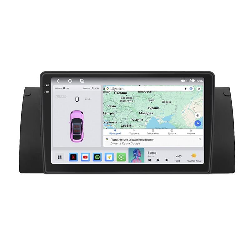 Автомагнітола штатна Lesko QLED CarPlay/4G/Wi-Fi/GPS/360° для BMW X5 I E53 1999-2003 4/64Gb 9" (2330080484) Автомагнітола штатна Lesko QLED CarPlay/4G/Wi-Fi/GPS/360° для BMW X5 I E53 1999-2003 4/64Gb 9" (2330080484)