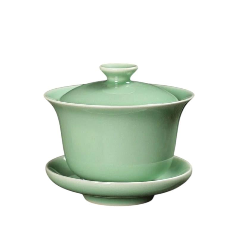 Гайвань фарфоровая для чайной церемонии 170 мл Зеленый (OS-TC032-2) Гайвань фарфоровая для чайной церемонии 170 мл Зеленый (OS-TC032-2)