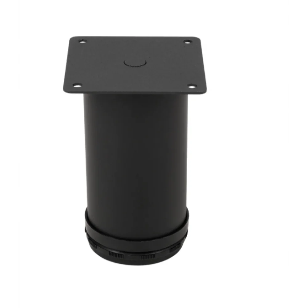 Меблева ніжка Sigma універсальна регульована 100 мм D 50 мм Чорний (MO0177)