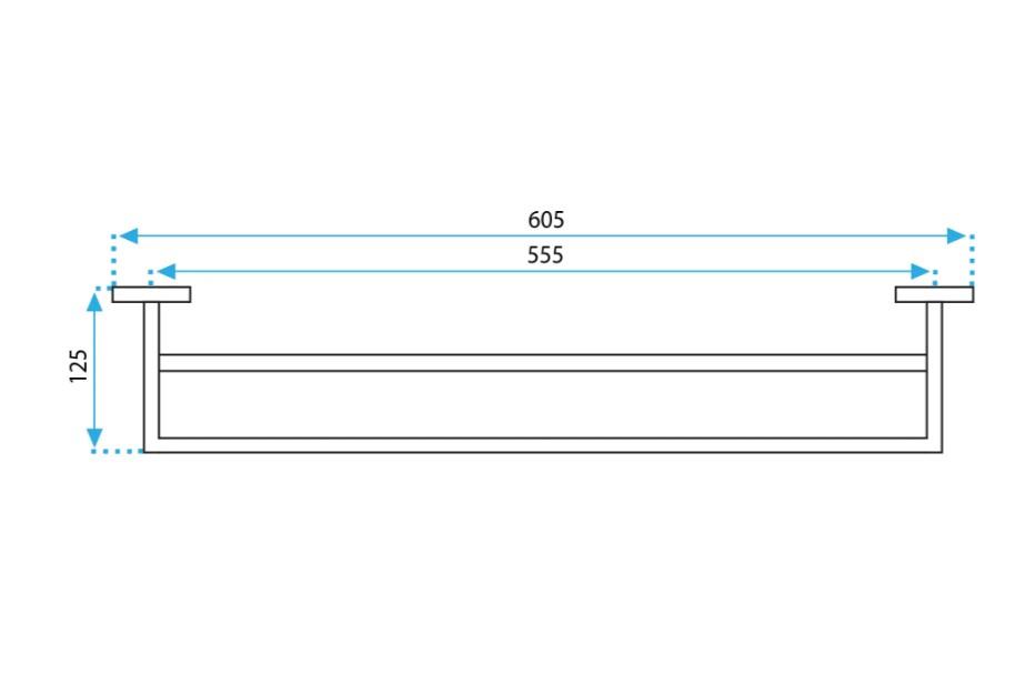 Полотенцедержатель REA Erlo REA-06909 двойной Золотой (231514) - фото 7 Полотенцедержатель REA Erlo REA-06909 двойной Золотой (231514) - фото 7