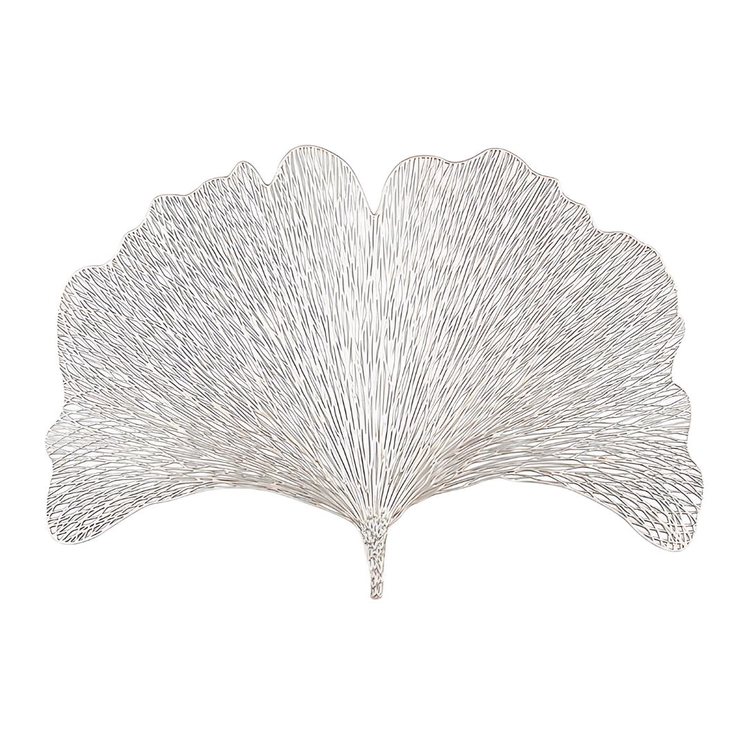 Салфетка сервировочная под горячее в виде листа гинкго 2 шт. Серебристый (C016_silver) - фото 1 Салфетка сервировочная под горячее в виде листа гинкго 2 шт. Серебристый (C016_silver) - фото 1