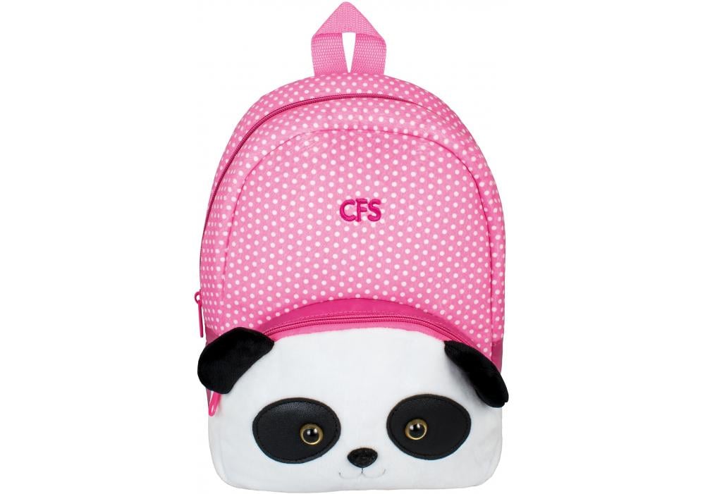 Рюкзак дошкільний Cool For School Panda 28х20х8 см 1-5 л Рожевий (CF86074)