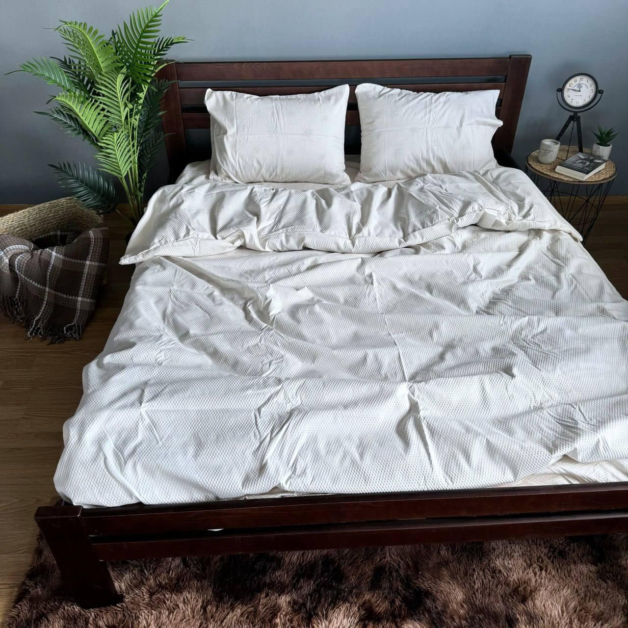 Комплект постільної білизни полісатин жниварка євро Білий (2332569204)