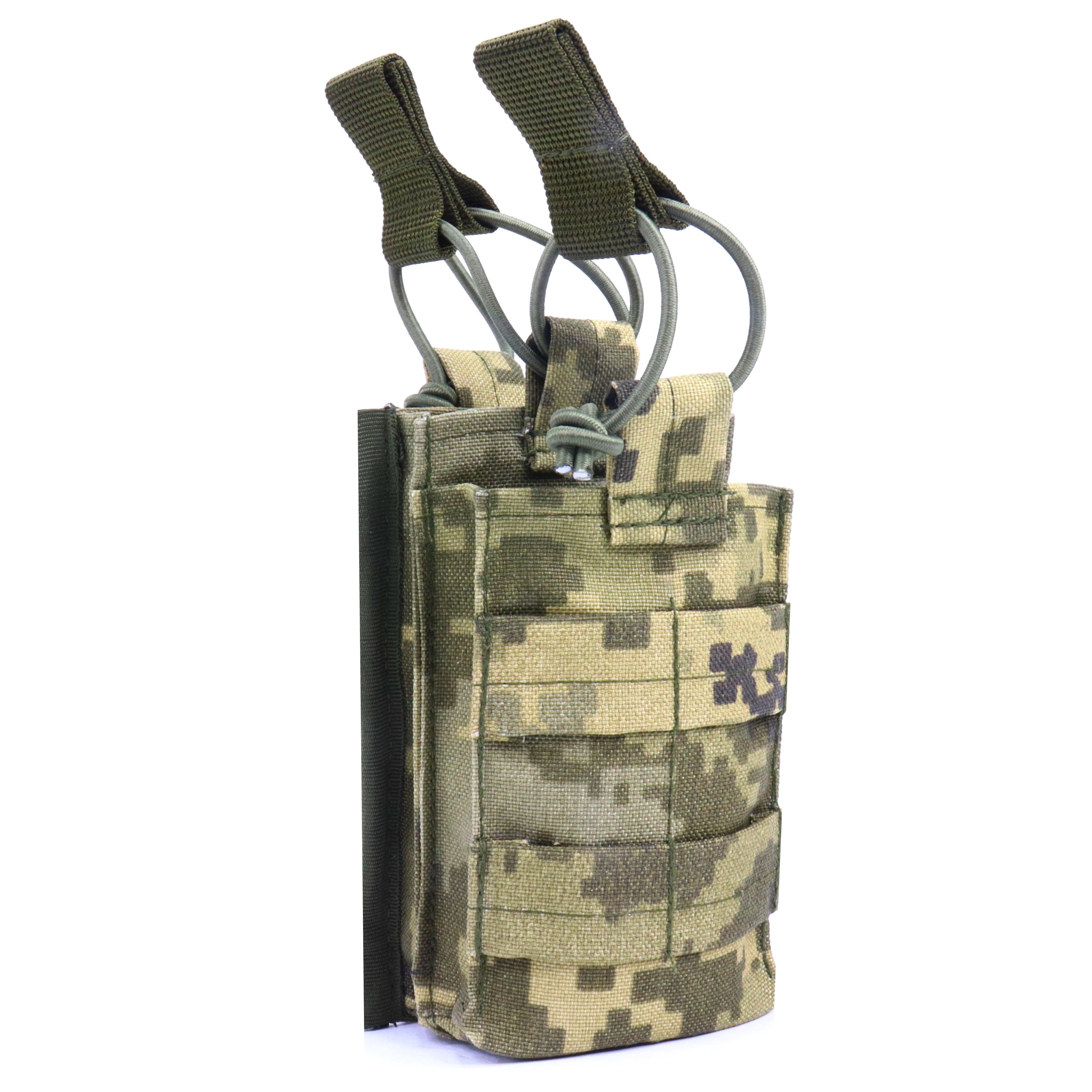 Подсумок UMA под два магазина АК на резинке 14 мм Пиксель (010201)