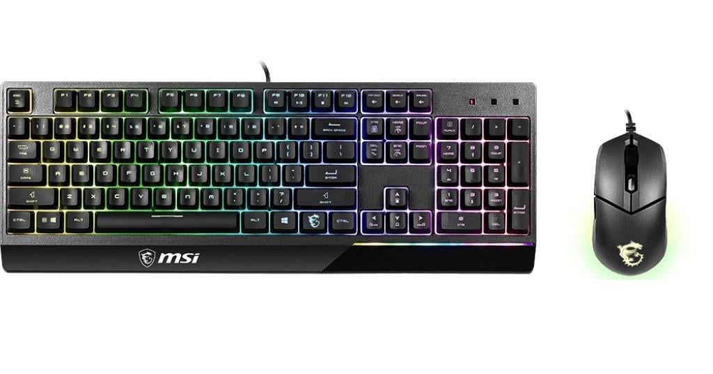 Комплект ігровий MSI Vigor GK30 COMBO провідна клавіатура та мишка з RGB-підсвічуванням USB 5000 DPI Чорний (618900) - фото 4