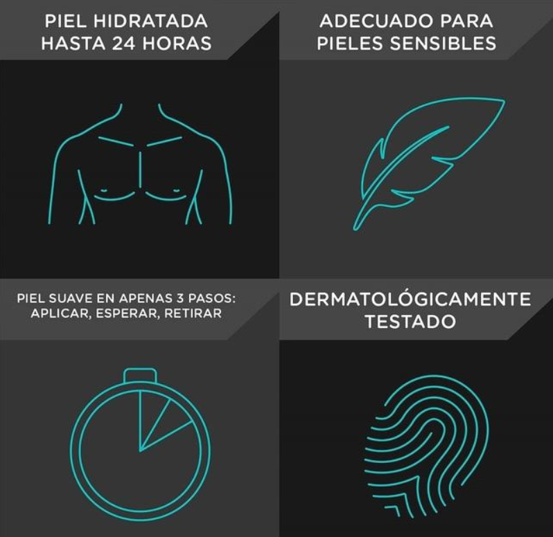 Крем чоловічий Veet для депіляції волосся за 5 хв для чутливої шкіри Men Total Pro Crema Depilatoria 5 min rapido y facil 400 мл (516901519) - фото 6