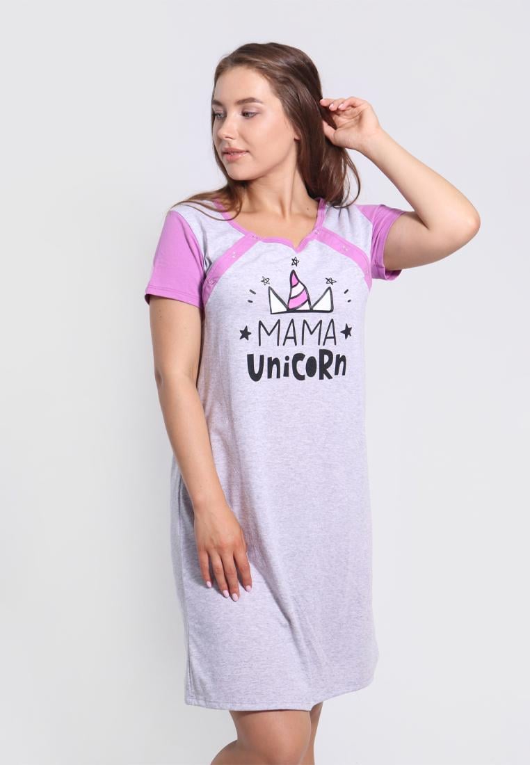 Ночная рубашка для беременных N.EL 916-12-1 M Сиреневый - фото 2 Ночная рубашка для беременных N.EL 916-12-1 M Сиреневый - фото 2