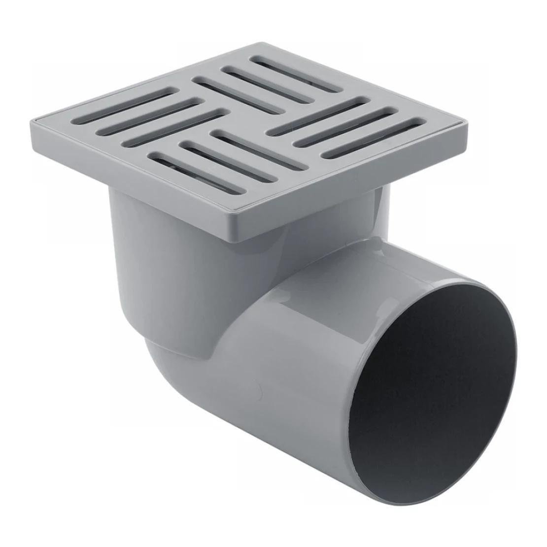 Трап Ani Plast TА1110EU з горизонтальним випуском 110 мм з решіткою 15х15 см (CV007296)
